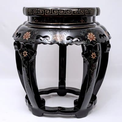 Tabourets ou tables d'appoint peints et laqués • 20e siècle • Set de 2 – Image 2