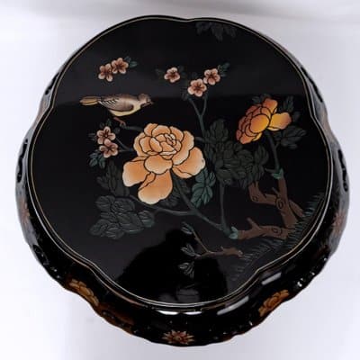 Tabourets ou tables d'appoint peints et laqués • 20e siècle • Set de 2 – Image 4