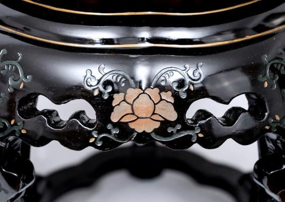 Tabourets ou tables d'appoint peints et laqués • 20e siècle • Set de 2 – Image 7