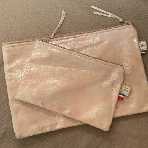 Duo de pochettes – Tissu créateur, confection française PY ANTIKS