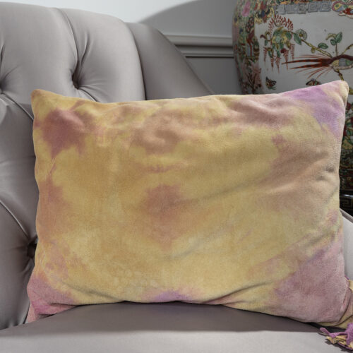 Coussin en velours dégradé – Tissu Jean Paul Gaultier, confection française PY ANTIKS